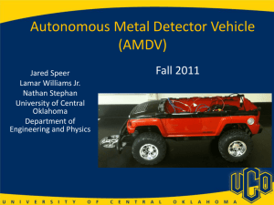 Autonomous Metal Detector Vechicle (AMDV)