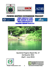 Quarterly Progress Report No. 17 2nd Quarter 2012