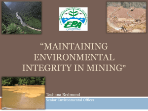 Maintaining Environmental Integrity in Mining