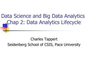 Data Analytics Lifecycle - Seidenberg School of Computer Science