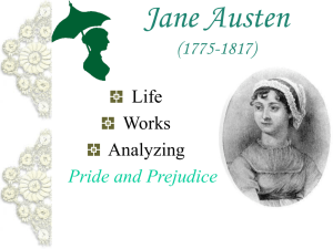 Pride and Prejudice Jane Austen (1775