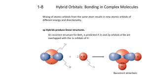Hybrid Orbitals: Bonding in Complex Molecules