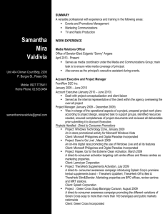 Click Here to Full CV of Samantha Valdivia