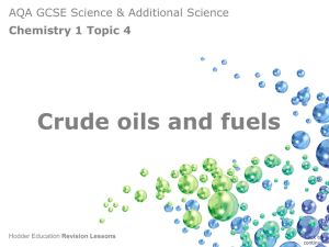 Crude oils and fuels