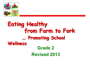 Eating Healthy from Farm to Fork….