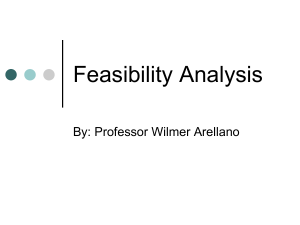 Feasibility Analysis..