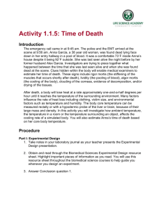 Activity 1.1.5: Time of Death Introduction