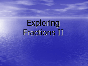 Exploring Fractions II TPT