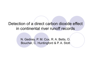 Detection of a direct carbon dioxide effect in continental river runoff