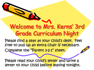 Welcome to Third Grade! - Westerville City Schools