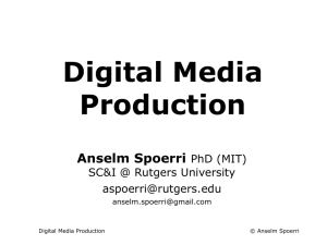 507 Digital Media Production - Lecture 2