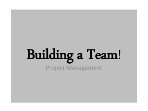 Building a Team PowerPoint