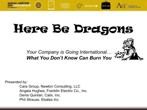 Here Be Dragons - Association of Corporate Counsel