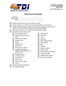 Traffic Count Manual Template Companion Document