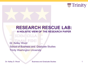 Research Rescue Lab: A Holistic View of the Research Paper