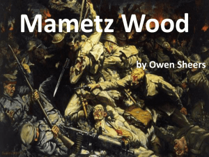 Mametz Wood by Owen Sheers