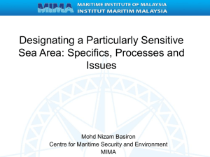 Designating a Particularly Sensitive Sea Area