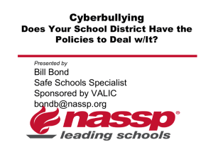 Cyberbullying - School Administrators of Montana
