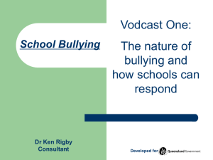 School bullying - Education Queensland