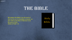 Lesson 5 The Bible Power Pt