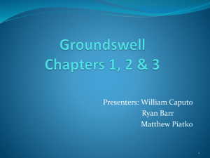 Why the Groundswell