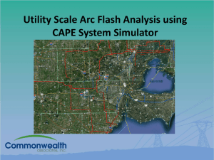 Utility Scale Arc Flash Macro for CAPE System Simulator