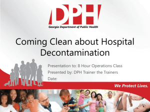 Coming Clean About Hospital Decontamination