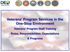 Veterans' Program - Department of Economic Opportunity