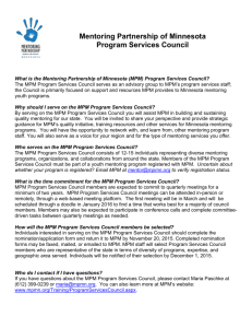 Who serves on the MPM Program Services Council?