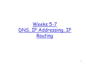 DNS,TCP/IP Fundamentals, IP Addressing, Network Address