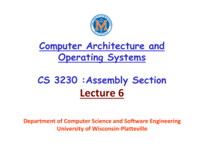 Lecture 6 - University of Wisconsin