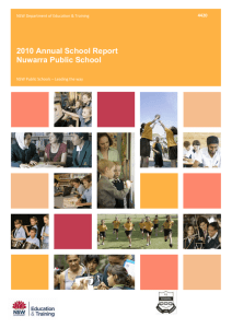Annual School Report - Nuwarra Public School