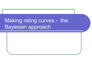 Making rating curves - the Bayesian approach