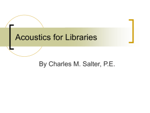 Acoustics for Libraries