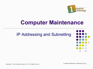 IP Addressing