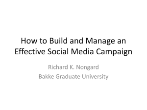 How to Build and Manage an Effective Social Media Campaign