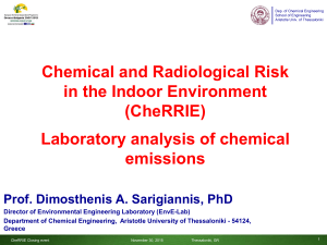 Chemical and Radiological Risk in the Indoor Environment (CheRRIE)