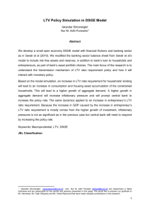 LTV Policy Simulation in DSGE Model