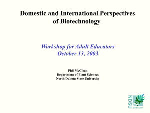Domestic and International Perspectives of