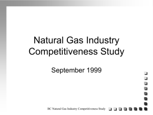 The British Columbia Natural Gas Industry Competitiveness Study