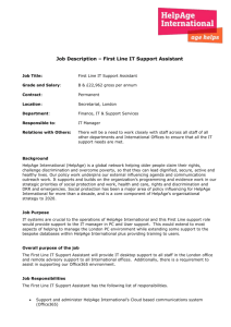 First Line IT Support Assistant