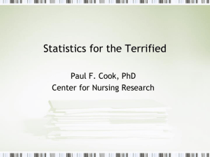 Statistics for the Terrified