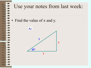 Section 7-1 Measurement of Angles