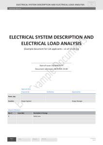ELA – Electrical Load Analysis