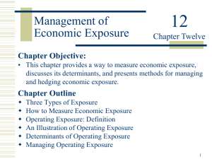 Management of Economic Exposure