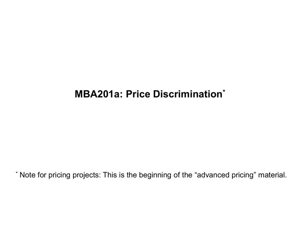 Price Discrimination Faculty Directory Berkeley Haas