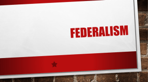 Federalism - Alvin ISD