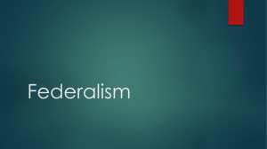Federalism and the Constitution
