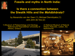 Fossils and myths in North India: Is there a connection between the
