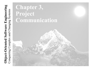 Lecture for Chapter 3, Project Communication